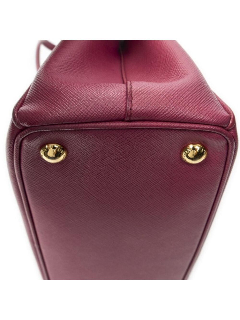 Prada Large Double Zip Galleria Tote Fuchsia Pink Saffiano Leather - Picture 7 of 10